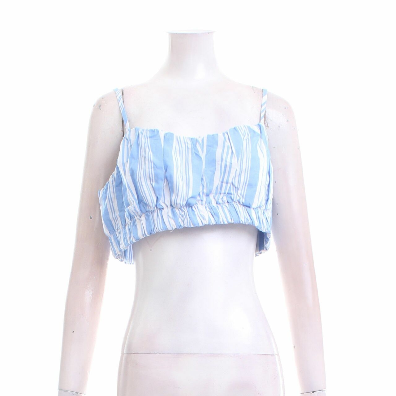 H&M x Lemlem Blue & White Stripes Crop Sleeveless	