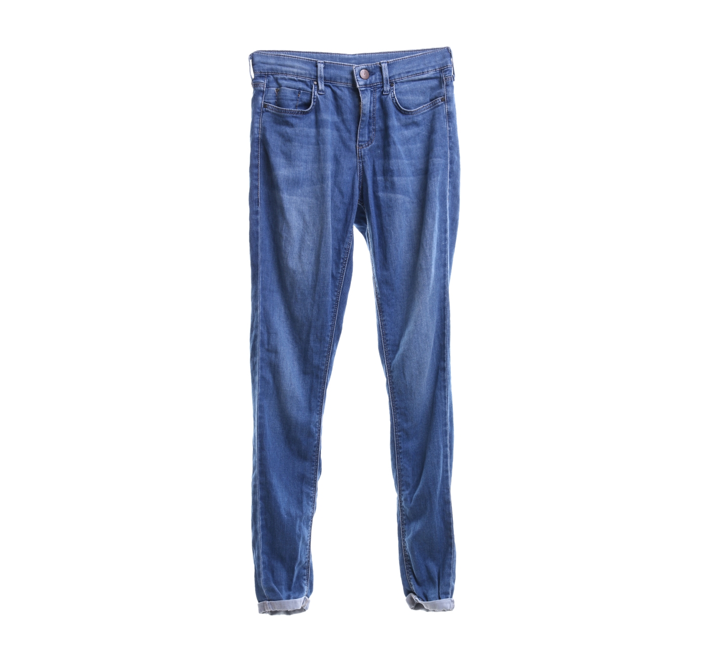 Topshop Blue Boyfriend Long Pants