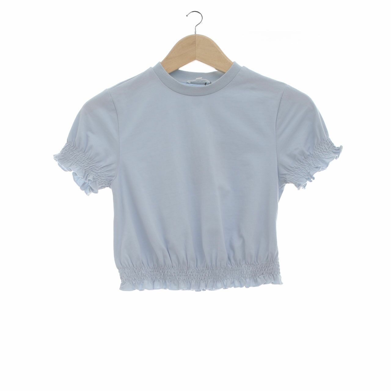 Pomelo. Blue Crop Blouse