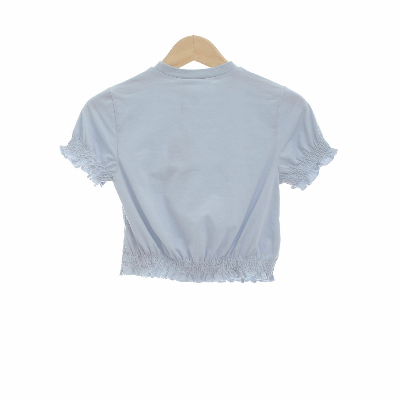 Pomelo. Blue Crop Blouse