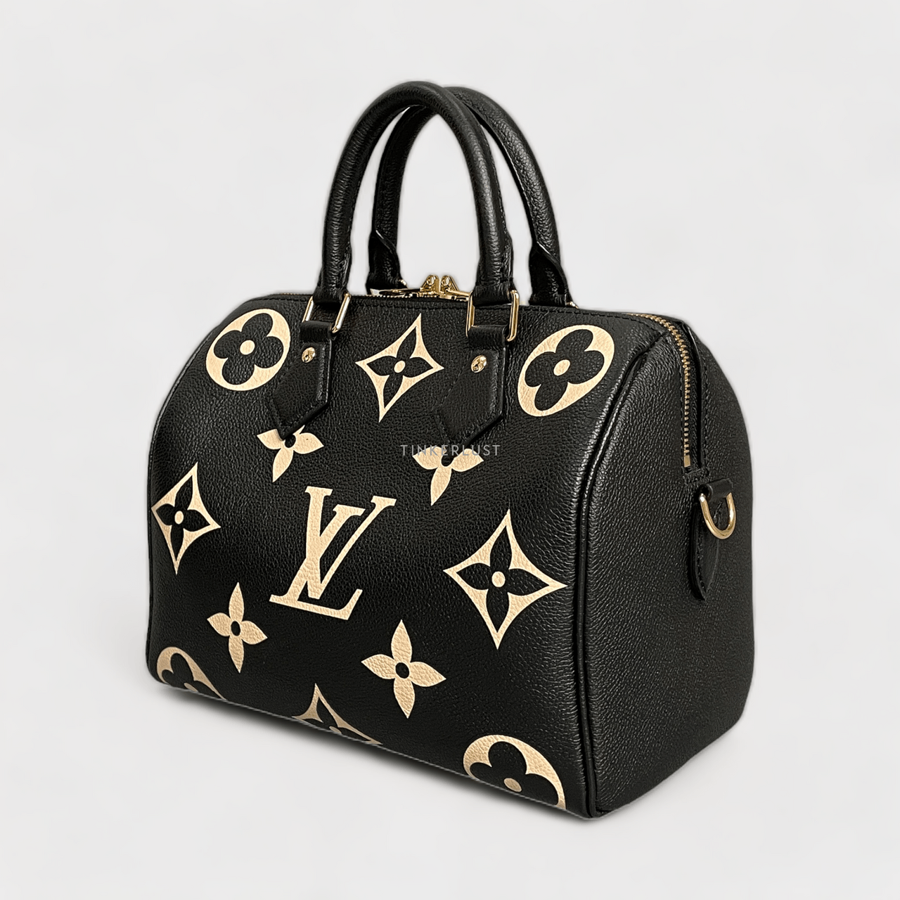 Louis Vuitton Monogram Giant Speedy 25 Bandouliere Empreinte Bicolor Chip GHW Handbag