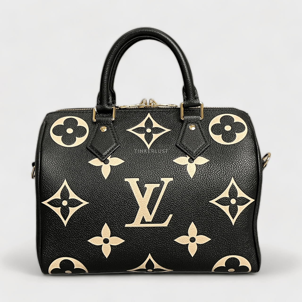 Louis Vuitton Monogram Giant Speedy 25 Bandouliere Empreinte Bicolor Chip GHW Handbag