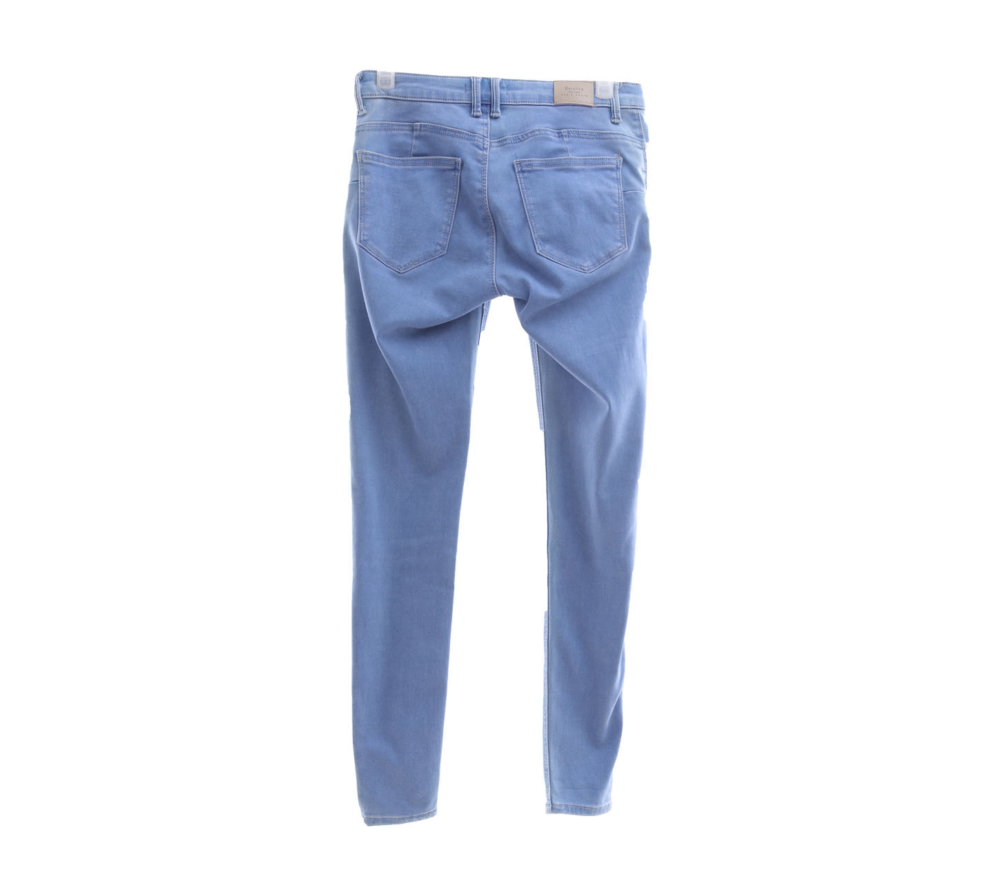 Bershka Blue Denim Push Up Long Pants