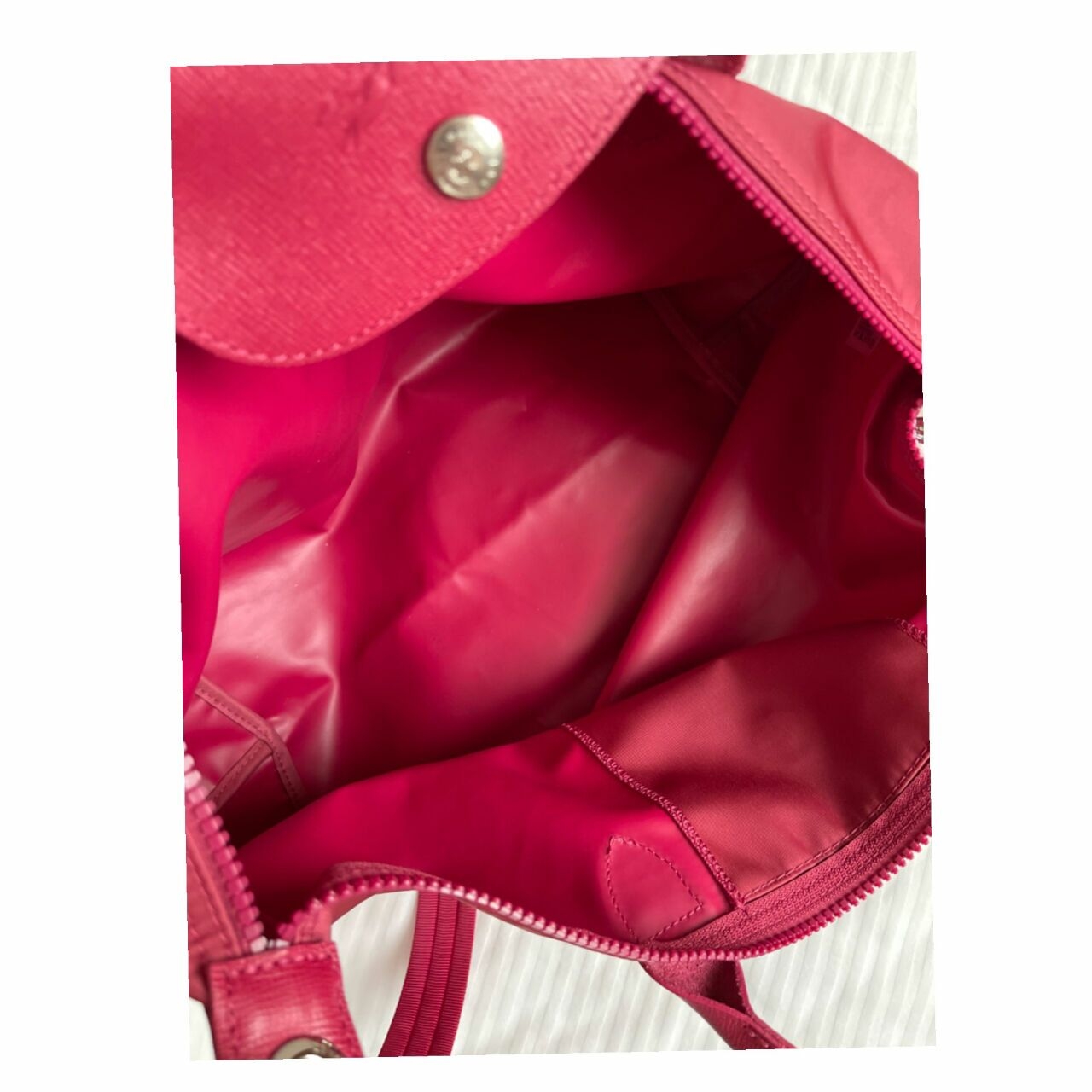 Longchamp Pink Organic Handbag