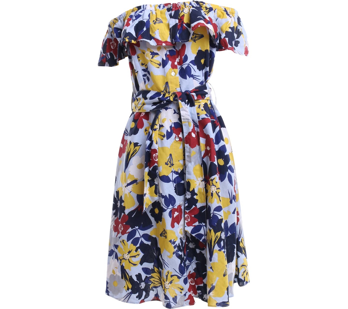 Zara Multi Colour Floral Midi Dress