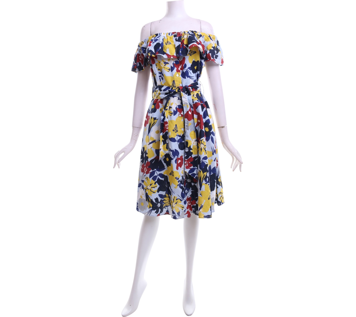 Zara Multi Colour Floral Midi Dress