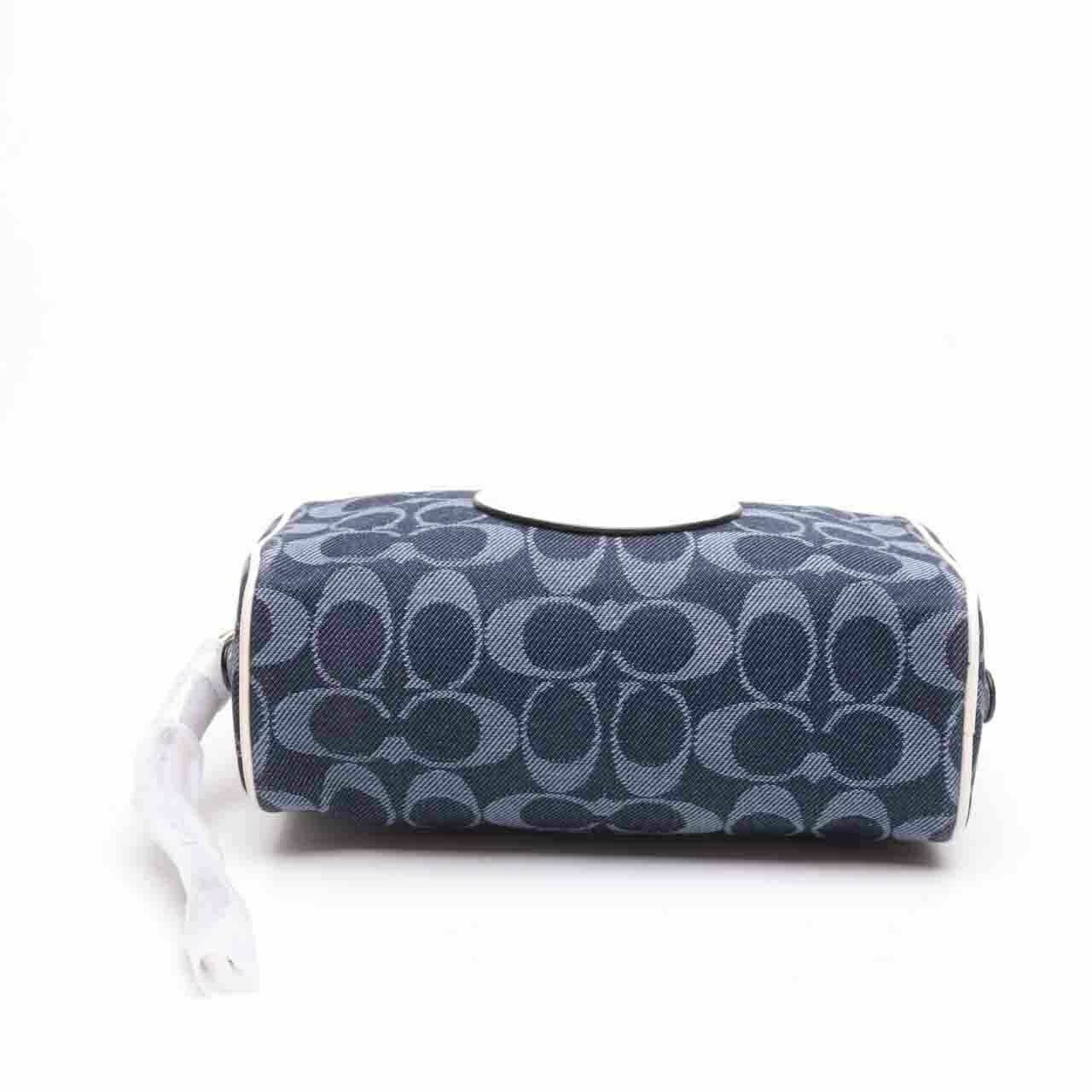 Coach C4230 Dempsey Boxy Cosmetic Case Signature Denim Multi Pouch