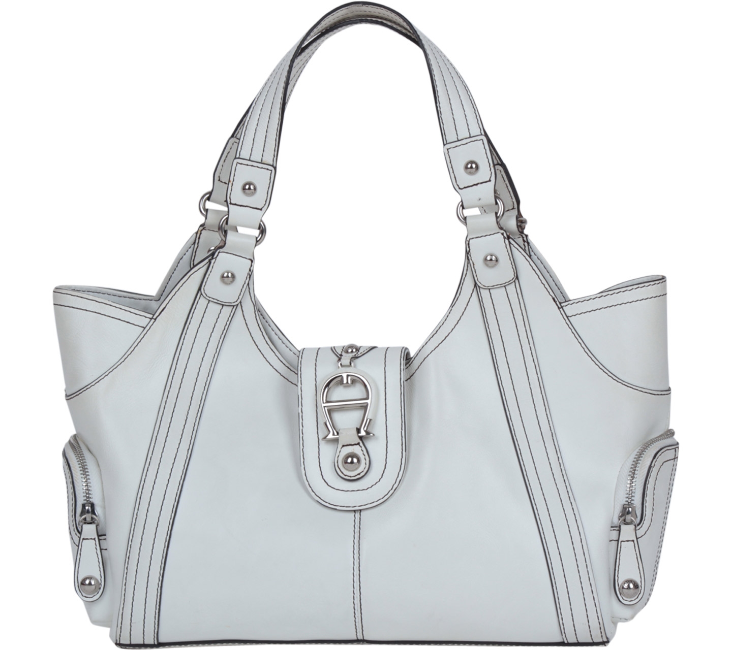 Aigner White Handbag