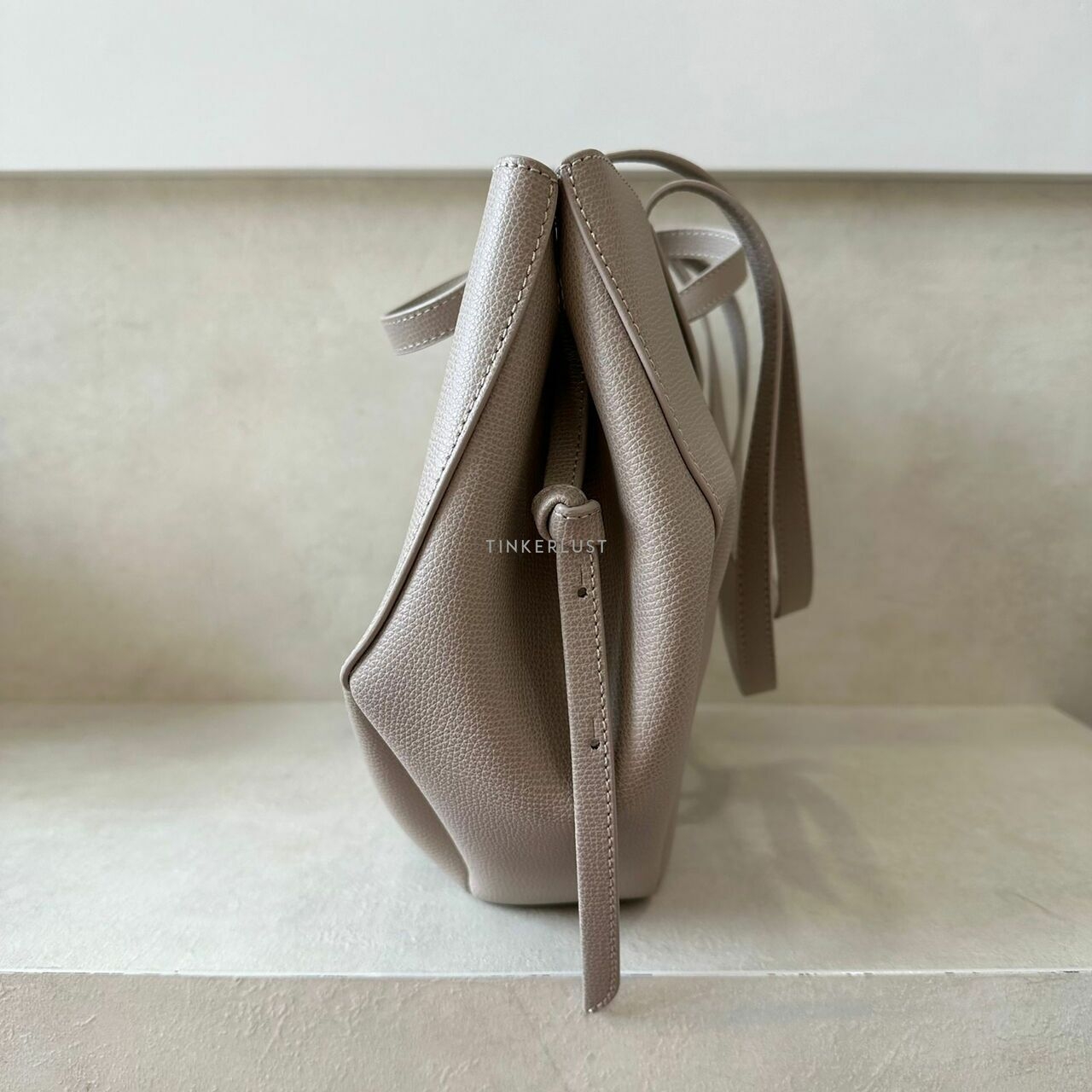 Polene Cyme Mini Taupe Tote Bag