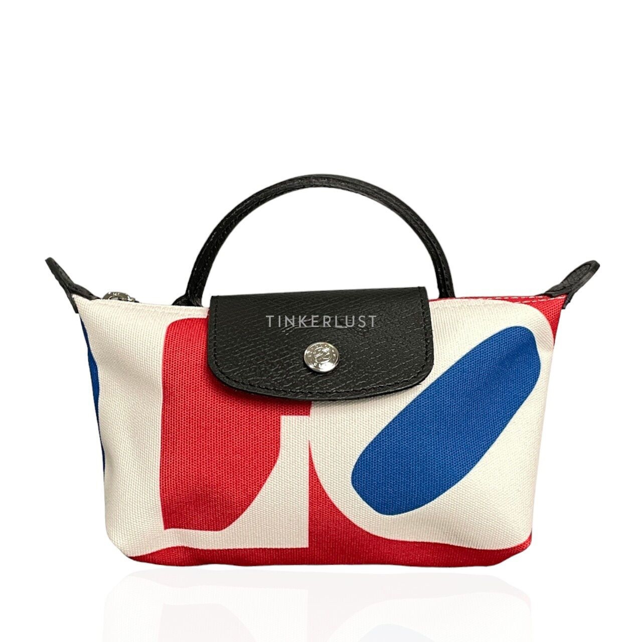 Longchamp x Robert Indiana White Multi Pouch