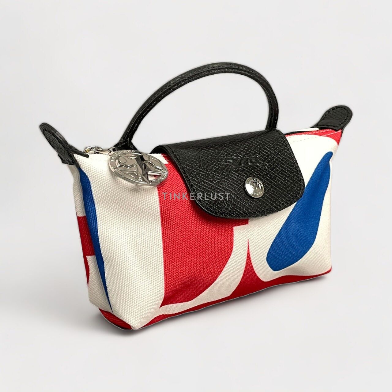 Longchamp x Robert Indiana White Multi Pouch