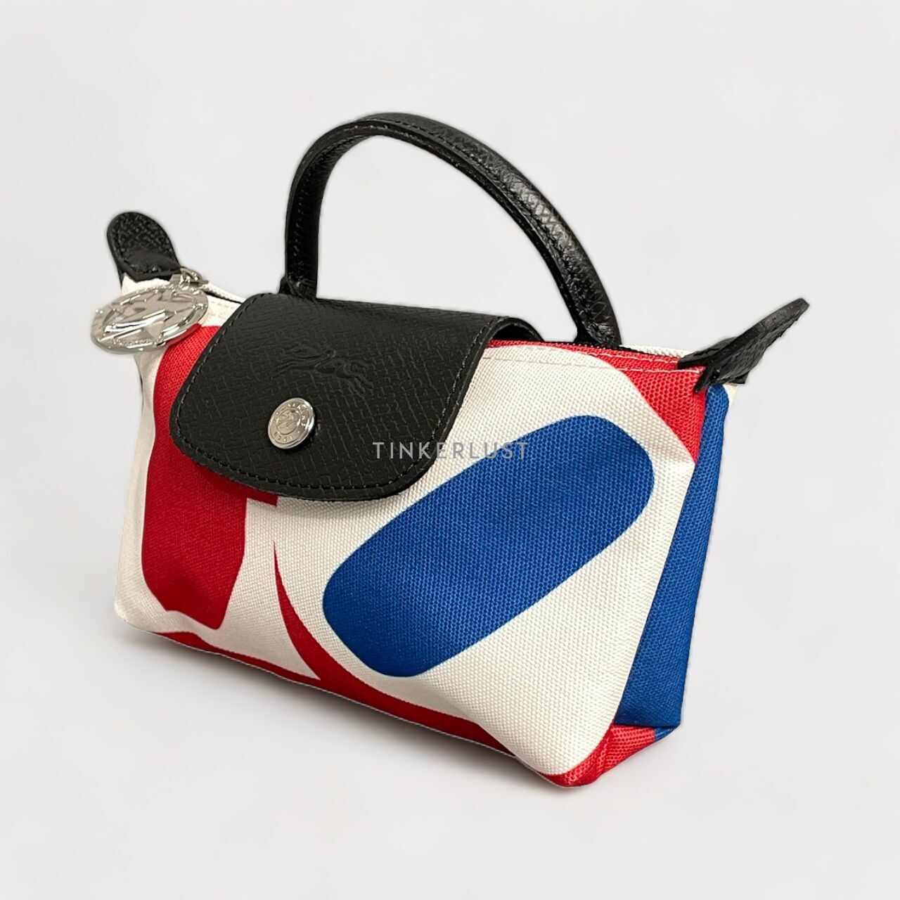 Longchamp x Robert Indiana White Multi Pouch