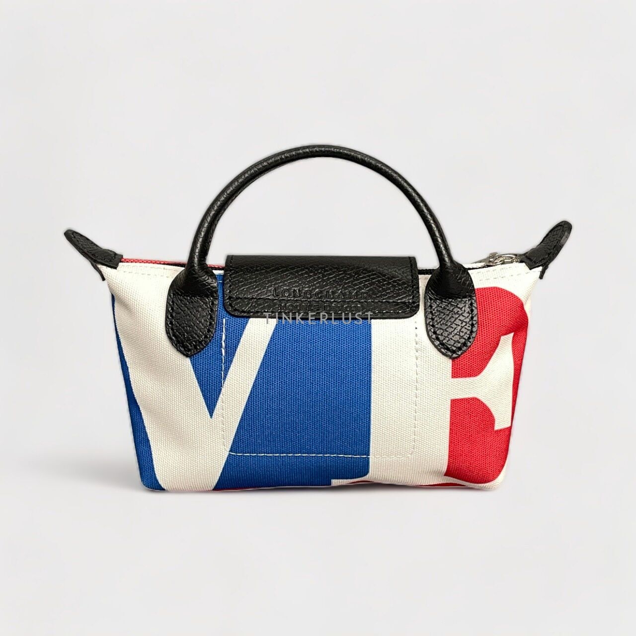 Longchamp x Robert Indiana White Multi Pouch