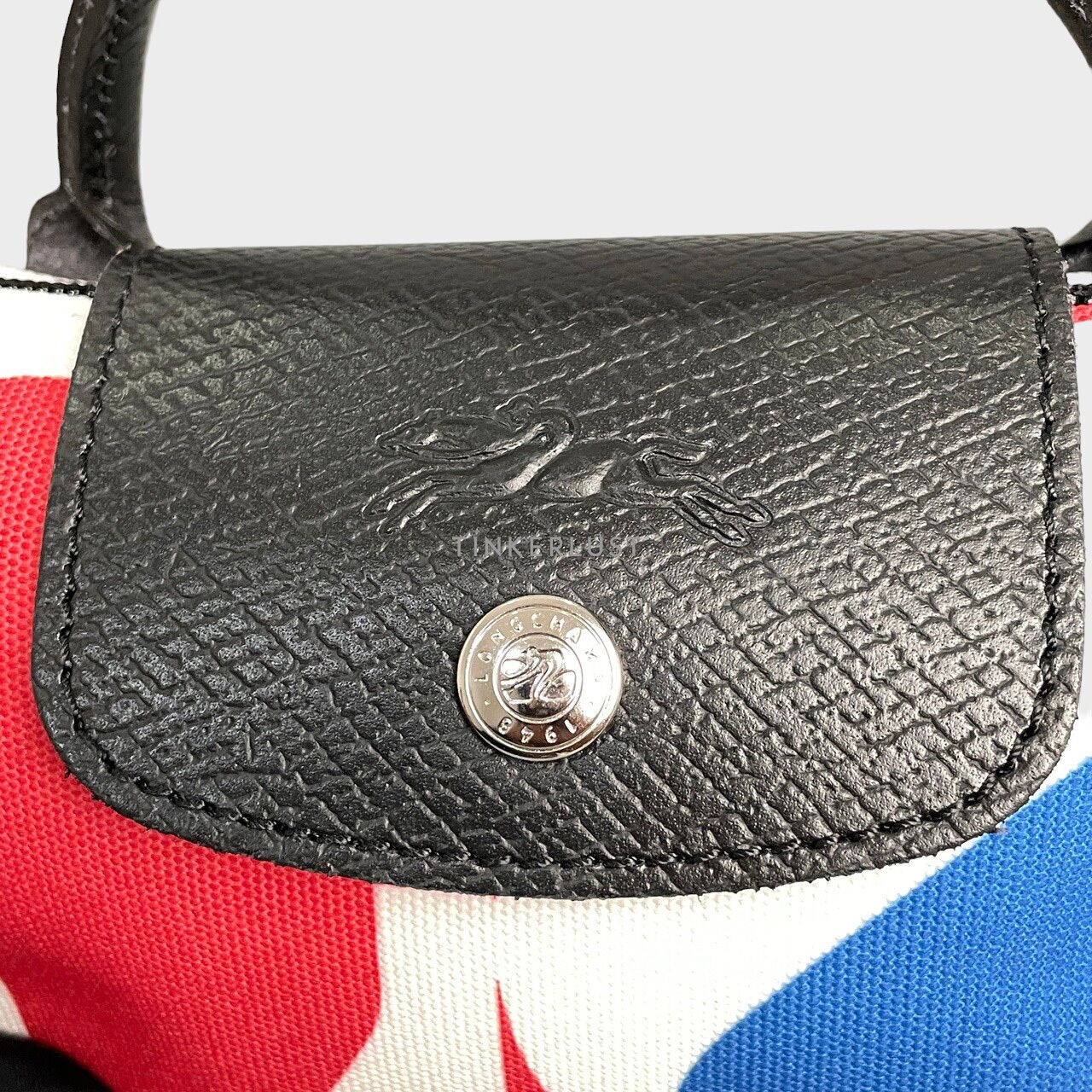 Longchamp x Robert Indiana White Multi Pouch