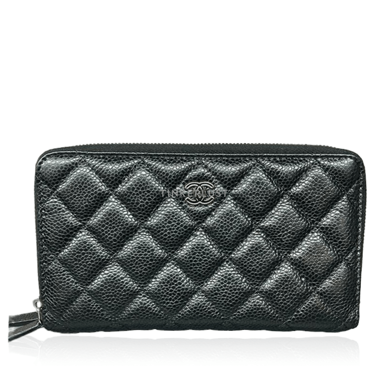 Chanel Wallet Caviar 3 Zipper Black SHW #20 