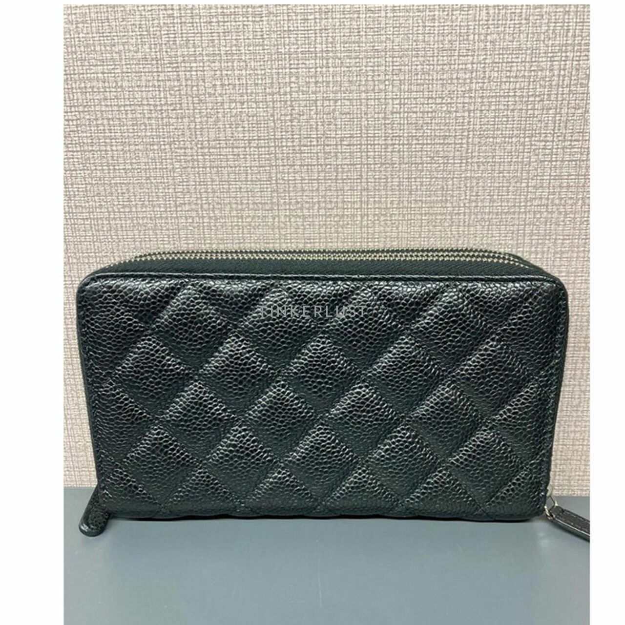 Chanel Wallet Caviar 3 Zipper Black SHW #20 