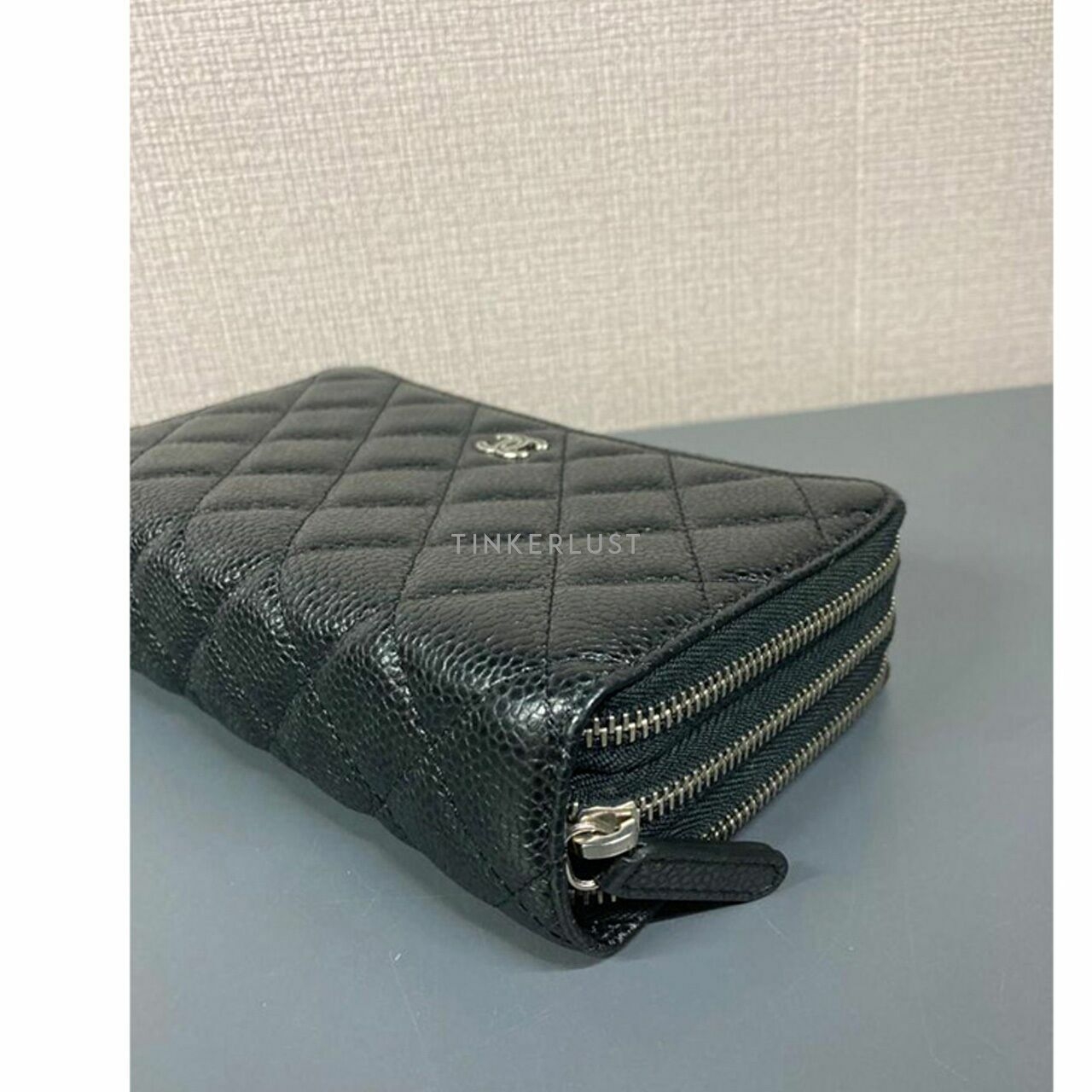 Chanel Wallet Caviar 3 Zipper Black SHW #20 