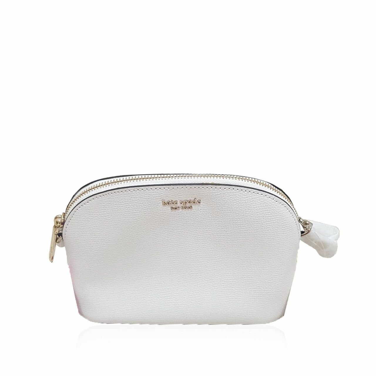 Kate Spade White Organic Sling Bag