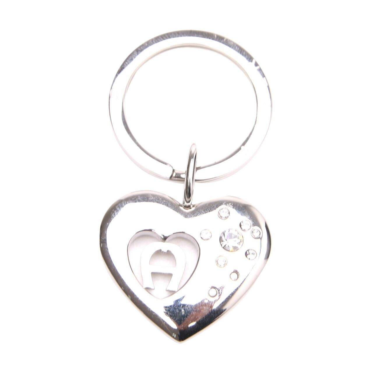 Aigner Silver Love Keychain