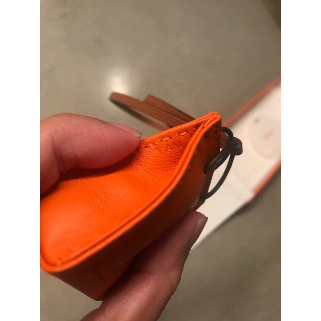 Hermes Orange Keychain