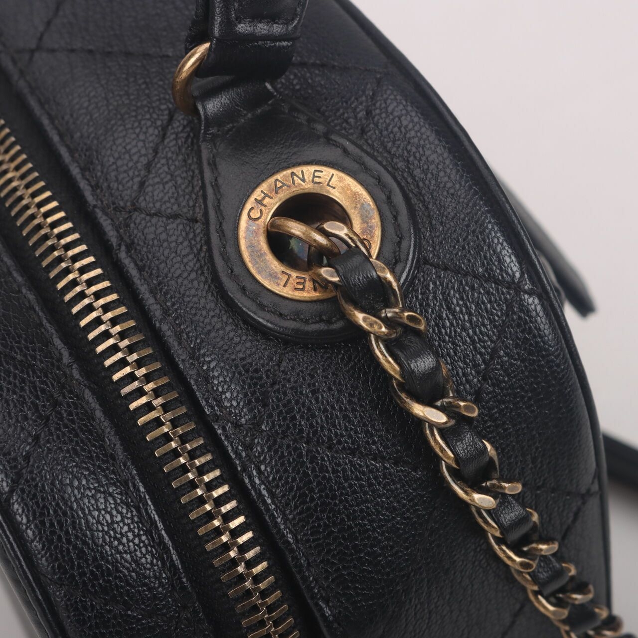 Chanel Small Coco Curve Vanity Case Black #24 Satchel