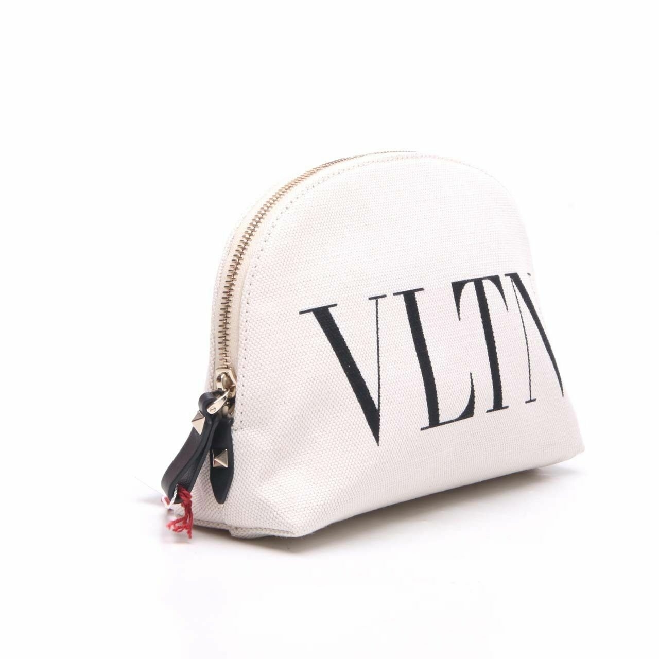 Valentino VLogo Cosmetic Pouch Beige Ivory