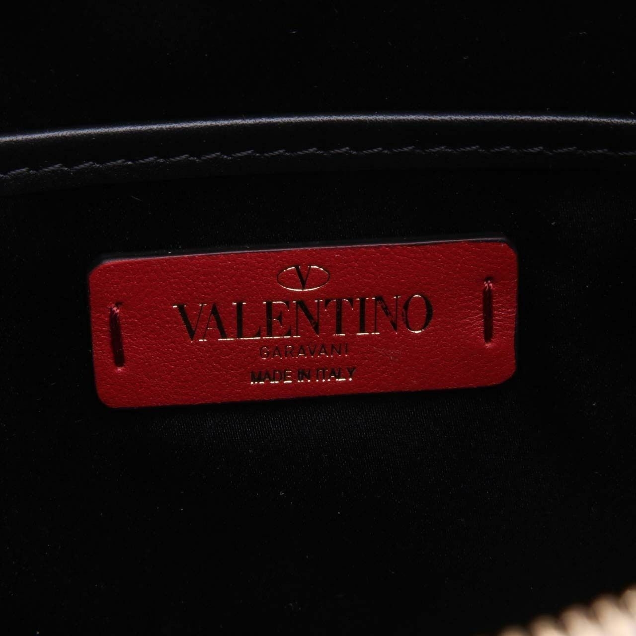 Valentino VLogo Cosmetic Pouch Beige Ivory