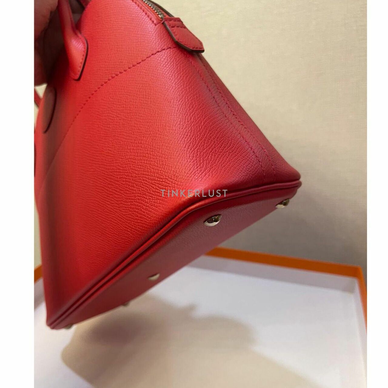 Hermes Bolide 27 Red Epsom PHW C Handbag