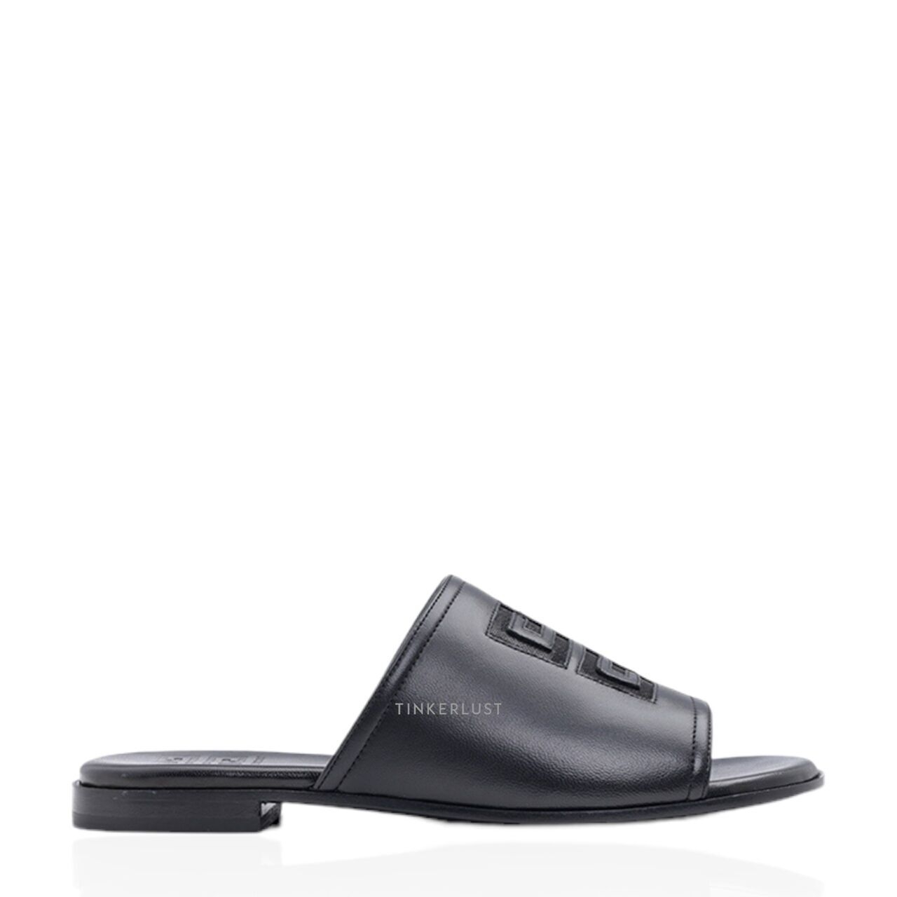 Givenchy 4G Nappa Slides Black Sandals