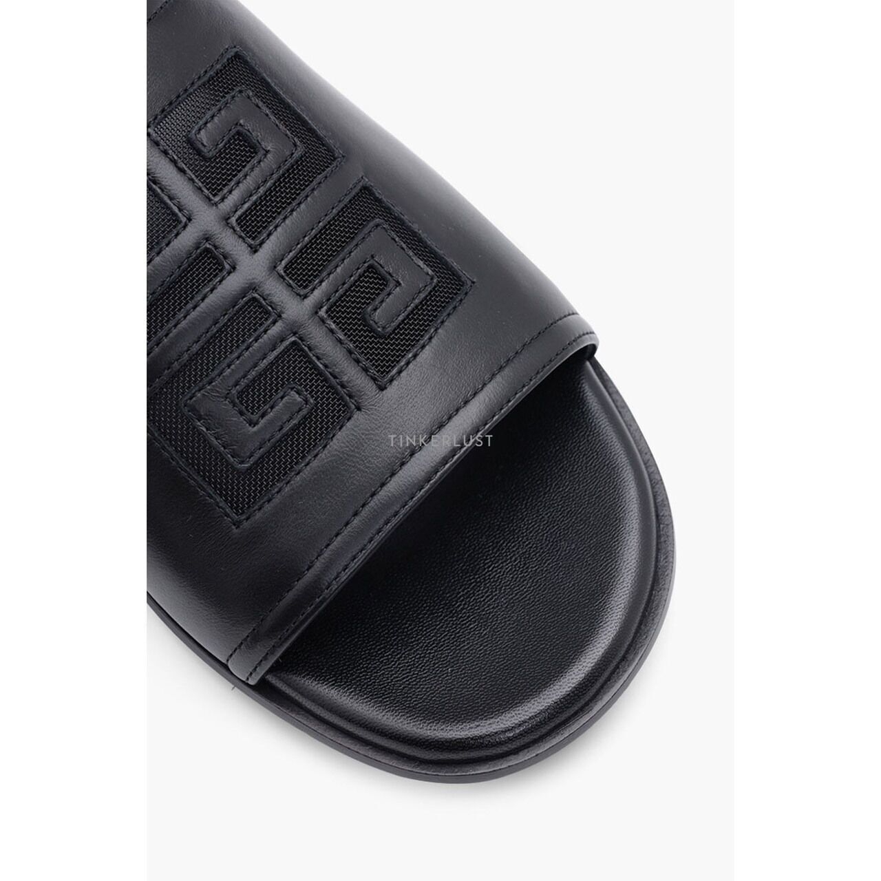 Givenchy 4G Nappa Slides Black Sandals