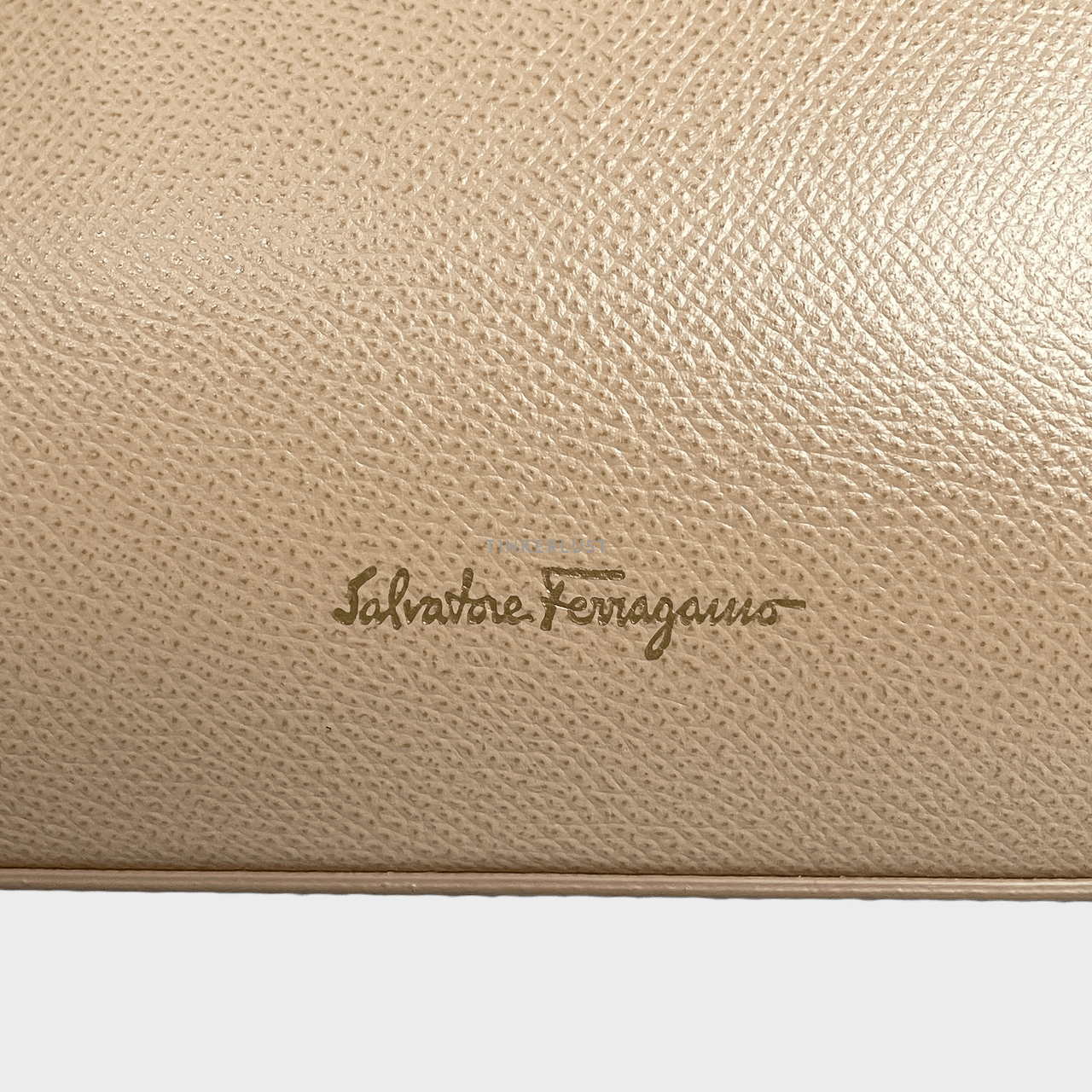 Salvatore Ferragamo Today Almond Leather GHW Satchel	