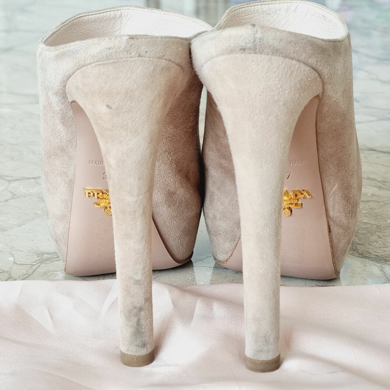 Prada Beige Heels