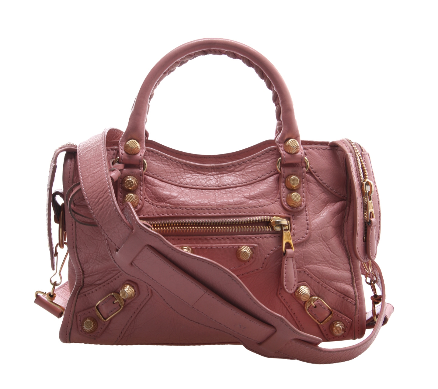 Balenciaga Pink Mini City Satchel