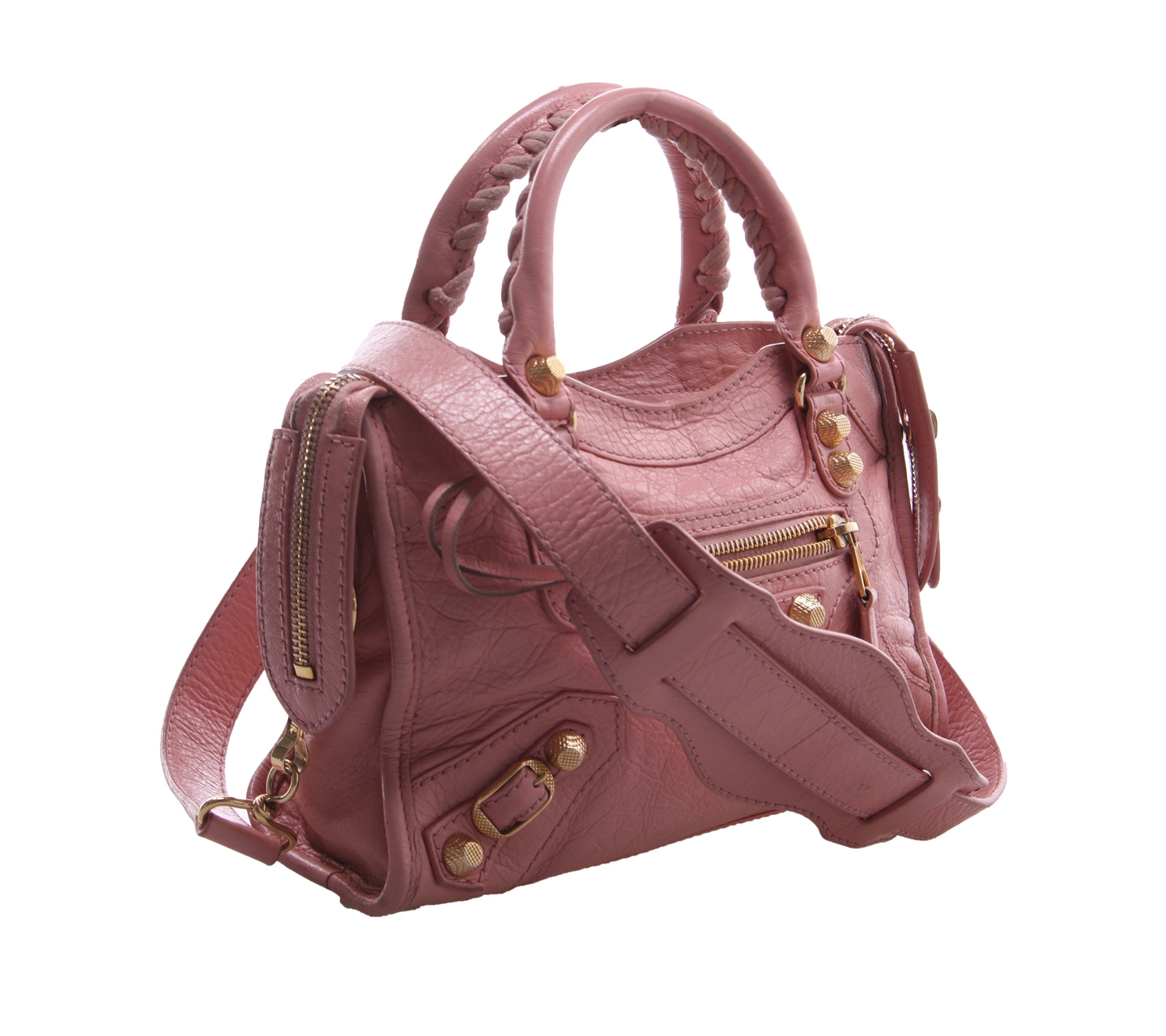 Balenciaga Pink Mini City Satchel