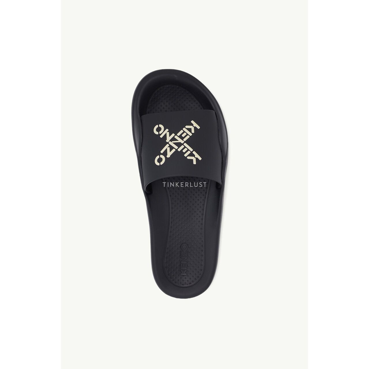 Kenzo Women Sport 'Big X' Pool Slides in Black/White Sandals