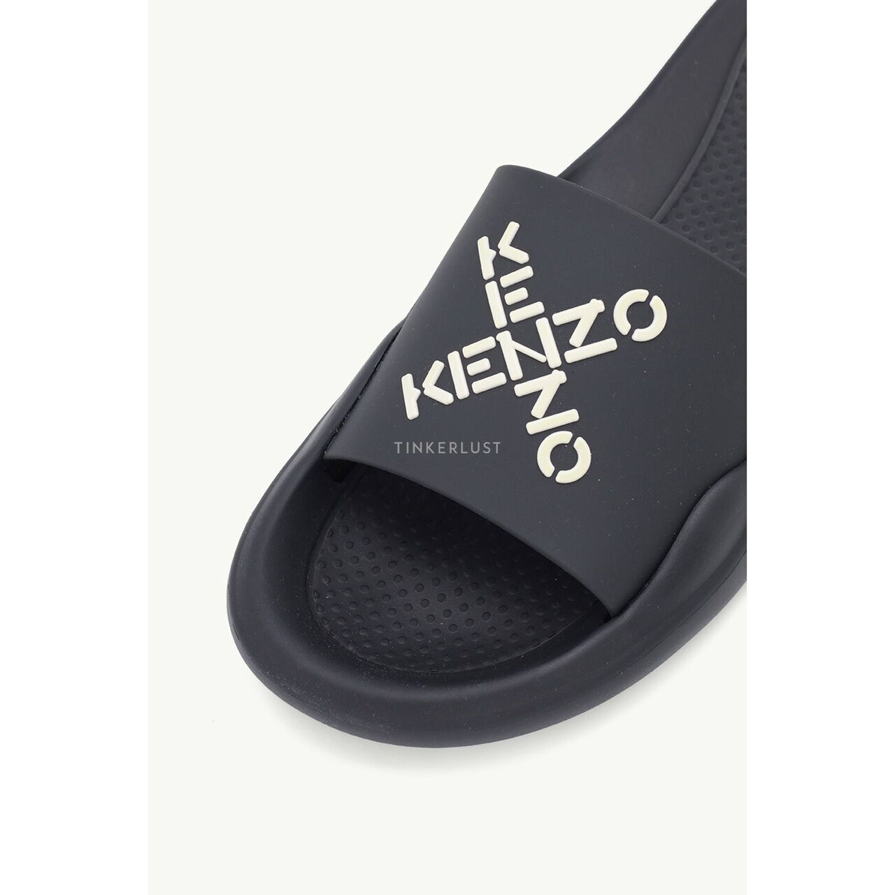 Kenzo Women Sport 'Big X' Pool Slides in Black/White Sandals