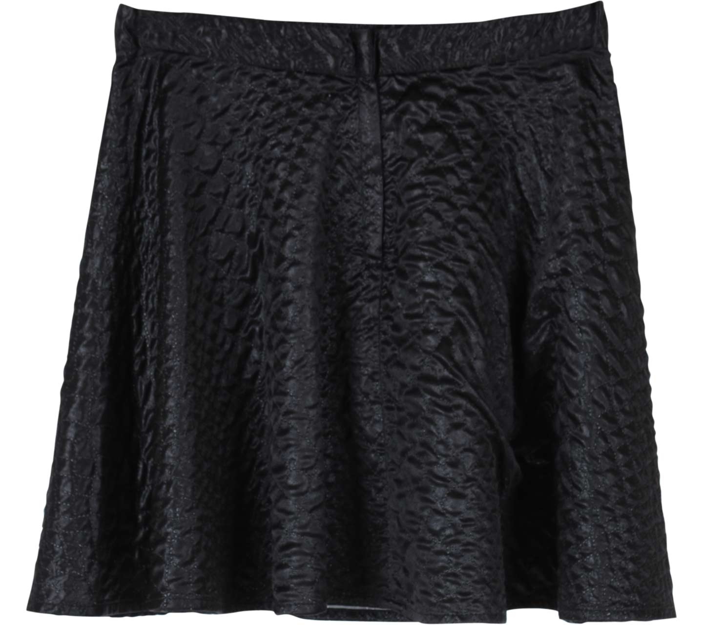 Divided Black Flare Skirt