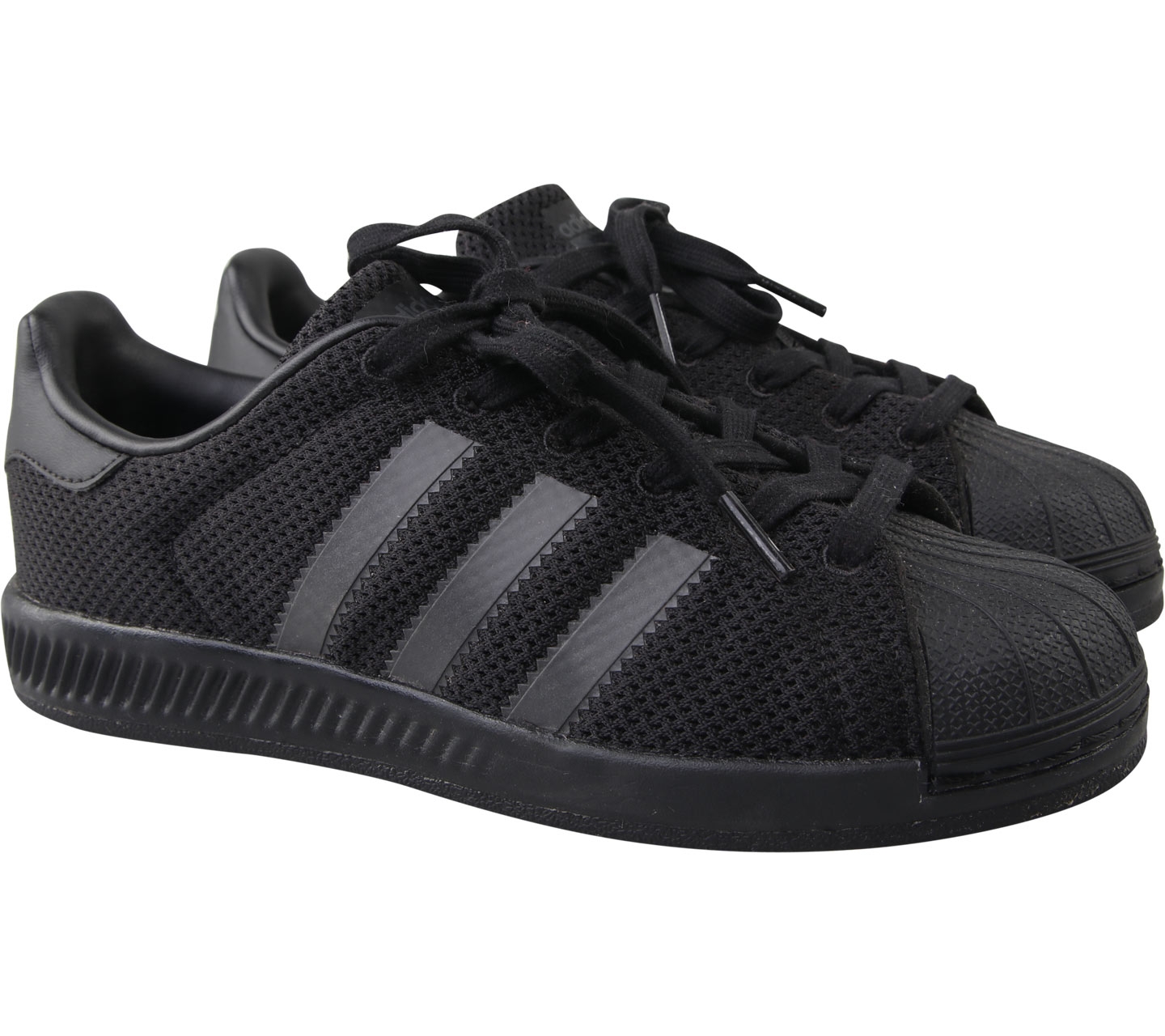 Adidas Black Super Star Bounce Sneakers