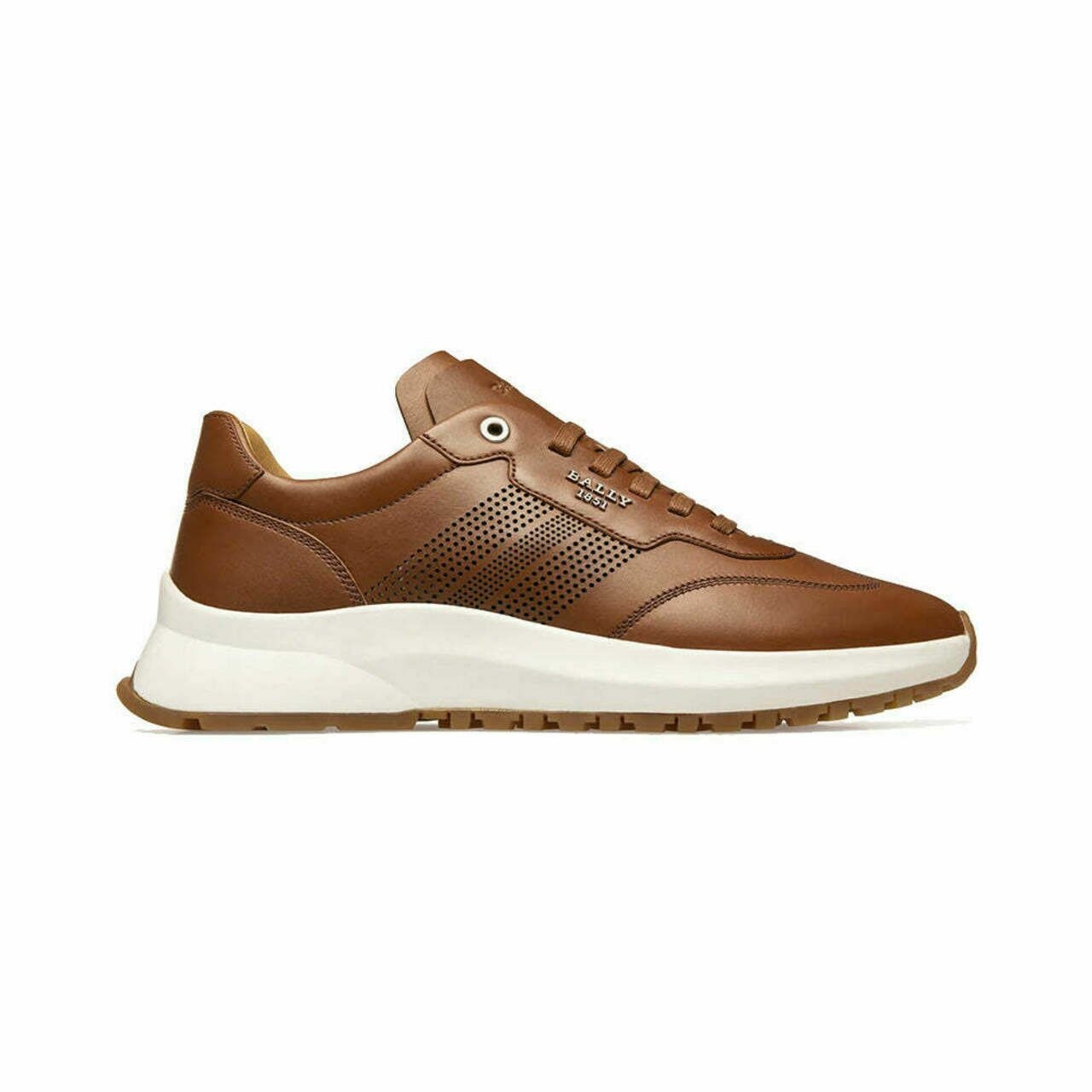 Bally Davor Leather Sneakers Man Brown White