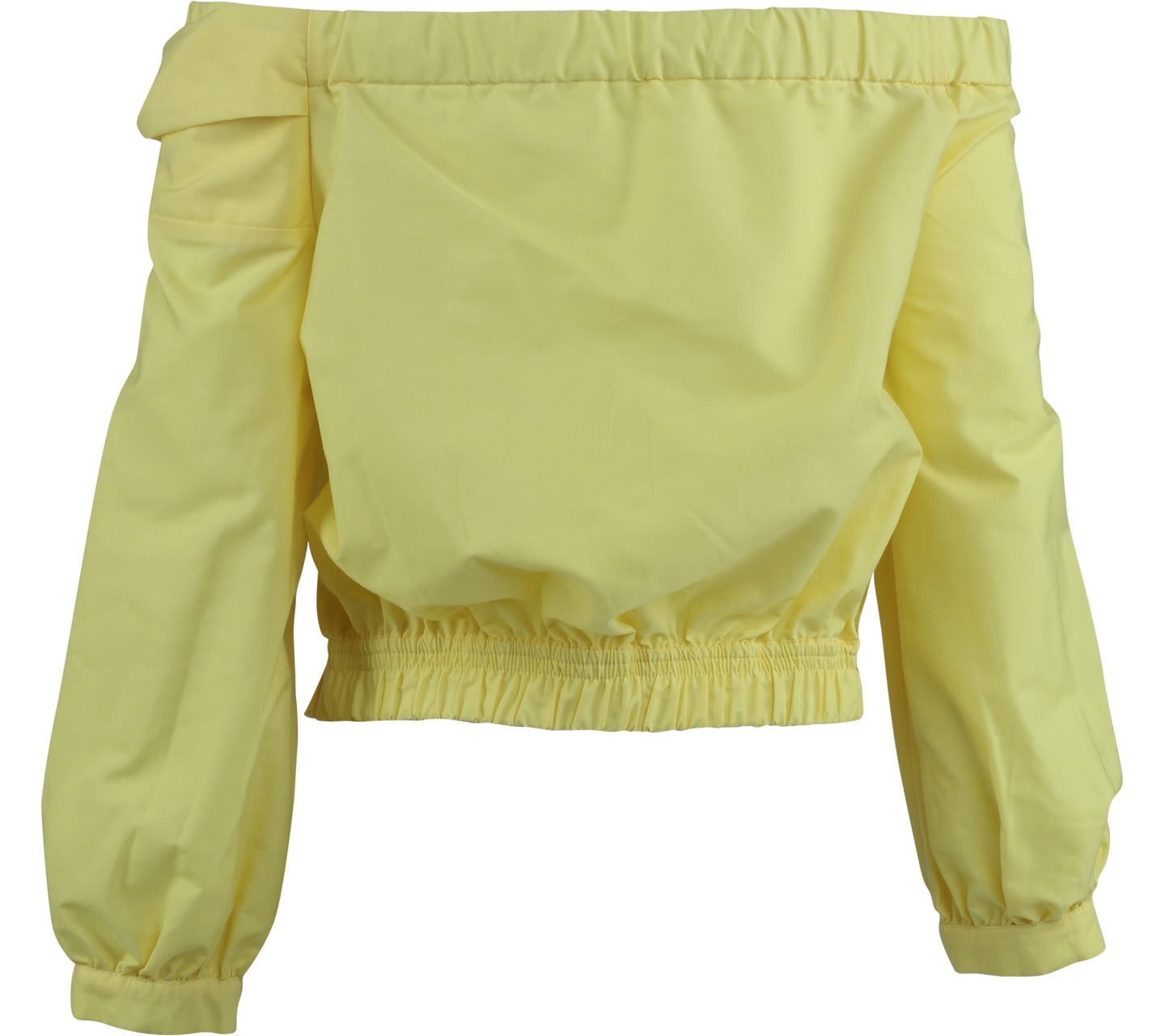 Zara Yellow Bardot Blouse