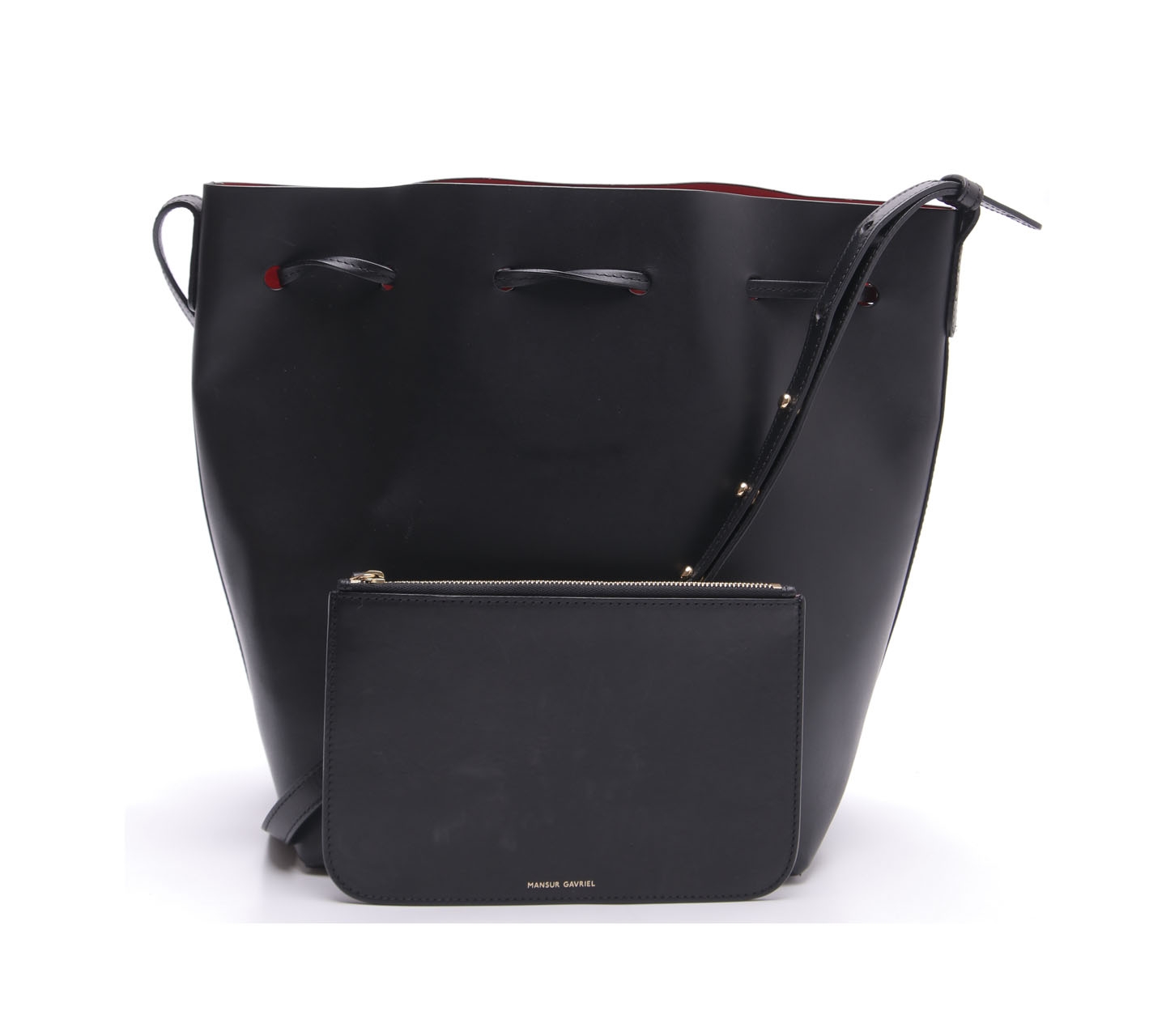 Mansur Gavriel Black Bucket Shoulder Bag 