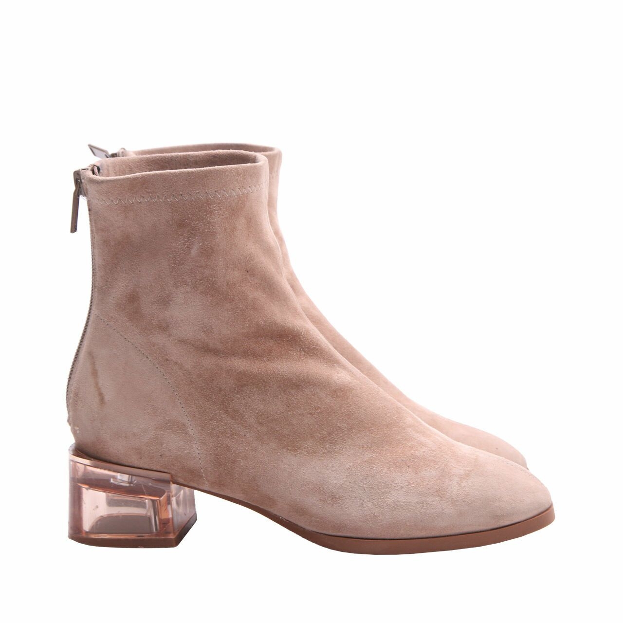 Staccato Light Grey Suede Boots