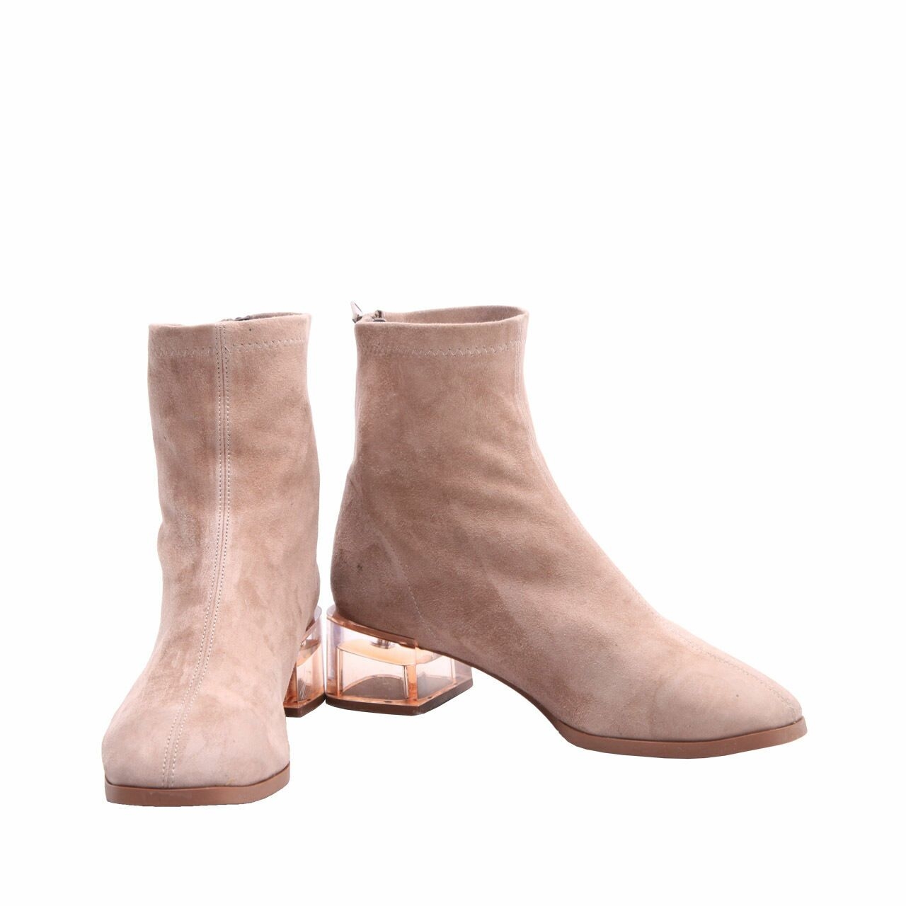 Staccato Light Grey Suede Boots