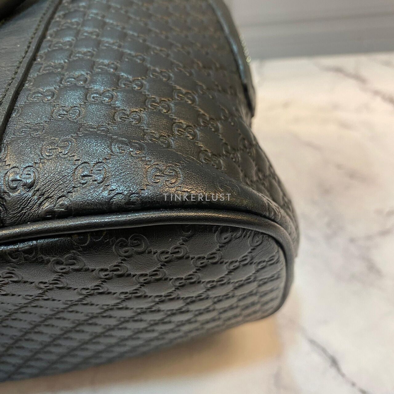 Gucci Dome Medium Black GHW Satchel