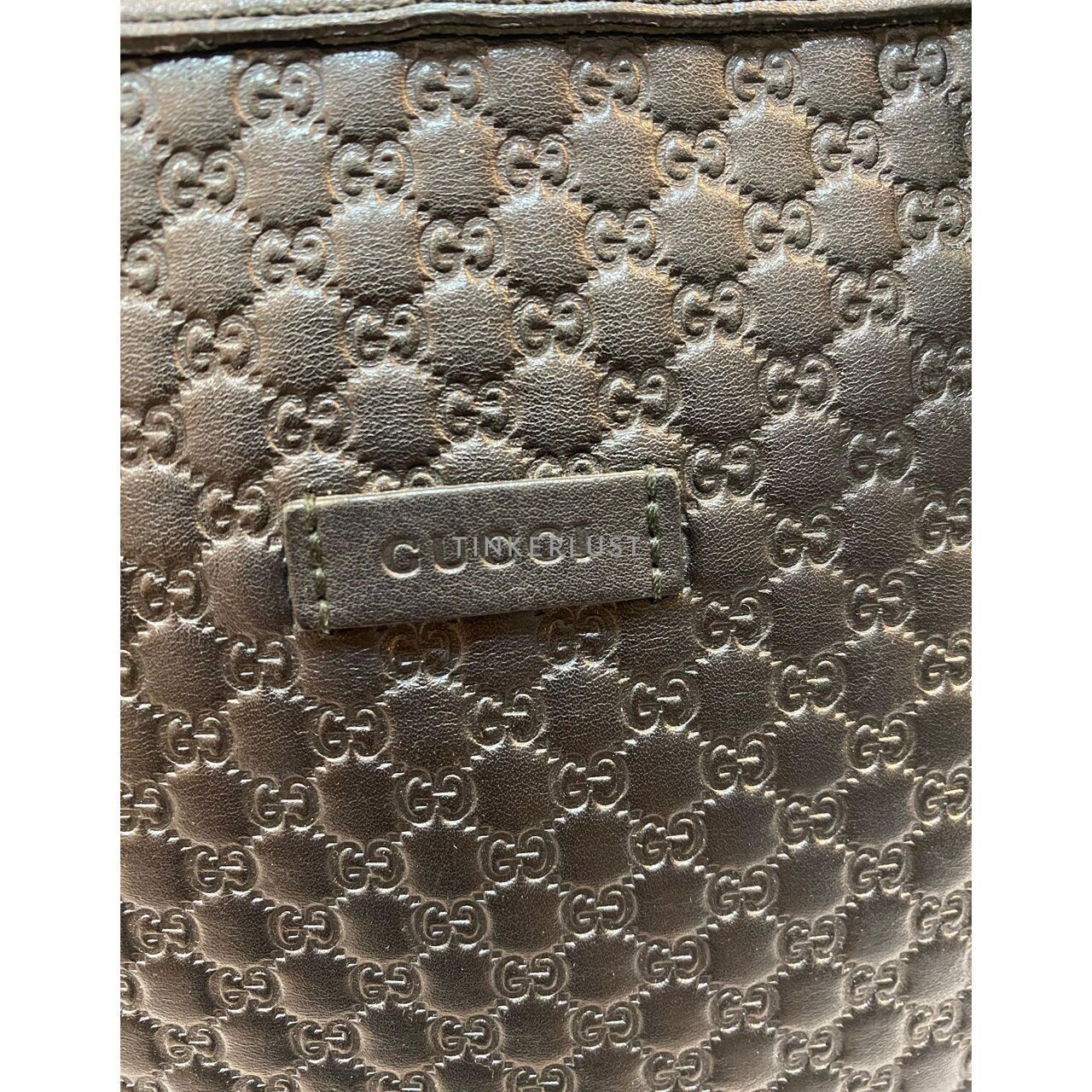 Gucci Dome Medium Black GHW Satchel