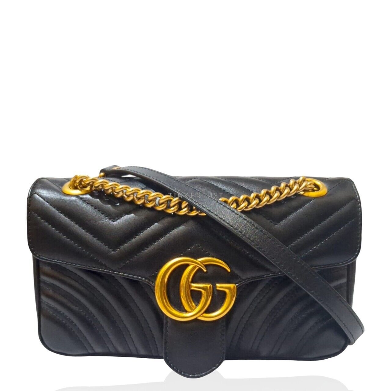 Gucci Marmont Small Black GWH Sling Bag