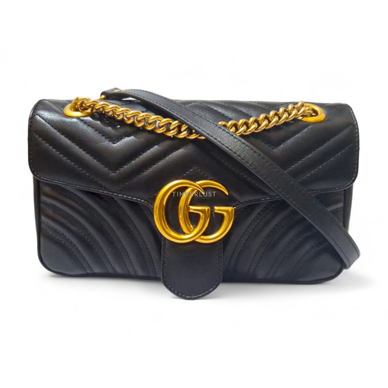 Gucci Marmont Small Black GWH Sling Bag