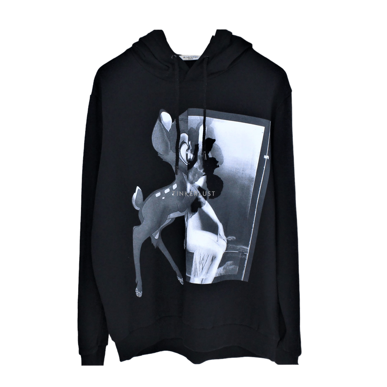 Givenchy Black Bambi Monocrom Hoodie Sweater