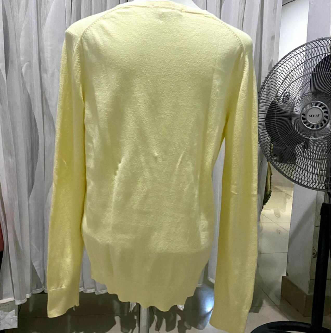 Uniqlo Pastel Yellow Organic Sweater