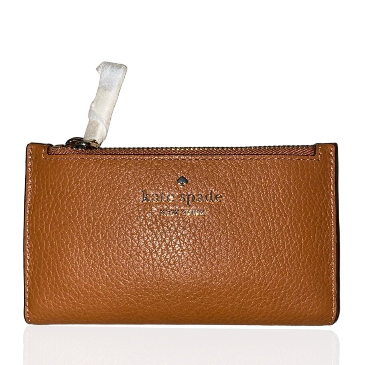 Kate Spade Leila Small Slim Warm Ginger Bifold Wallet